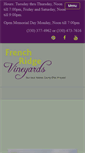Mobile Screenshot of frenchridgevineyards.com